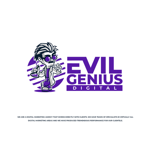 Design a badass logo for our digital marketing powerhouse -  Evil Genius Digital Design by Mouser®