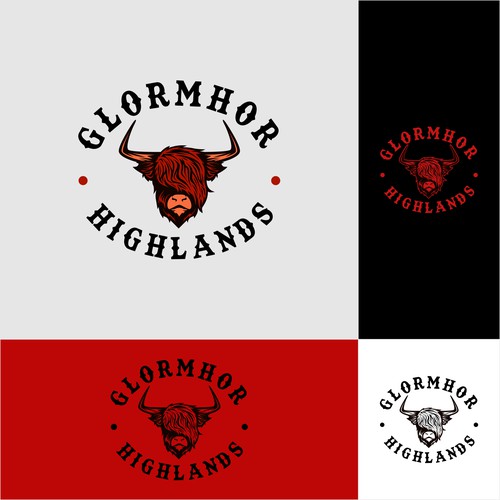 We need a Scottish highland cattle logo! Design by brint'X