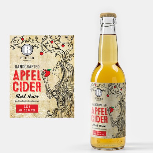 Create a Fun Label for Apple Cider Bottles Design réalisé par Bee Man