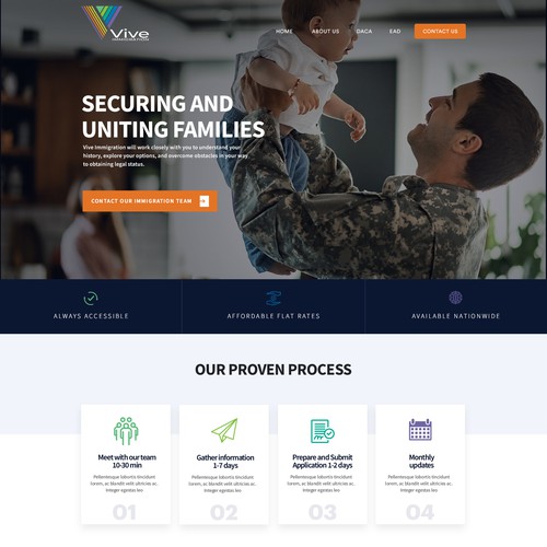 Immigration Work Permit Site Focused Redesign Design by Anonsoft™