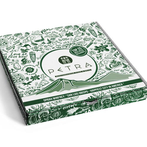 Pizza Box Design for award winning restaurant USA TODAY 'TOP 25 IN USA' Design by Filip Korić