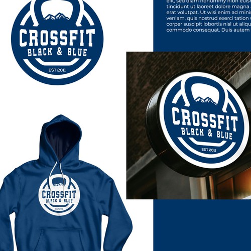 CrossFit Black & Blue -logo design Design by eRsiti_Art