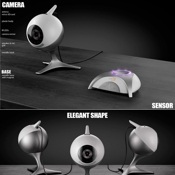 Childcare product design concept realistic 3D render