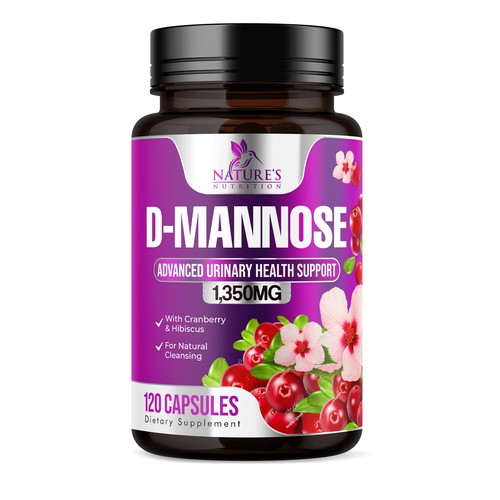 Colorful D-Mannose Design Needed for Nature's Nutrition Design by UnderTheSea™