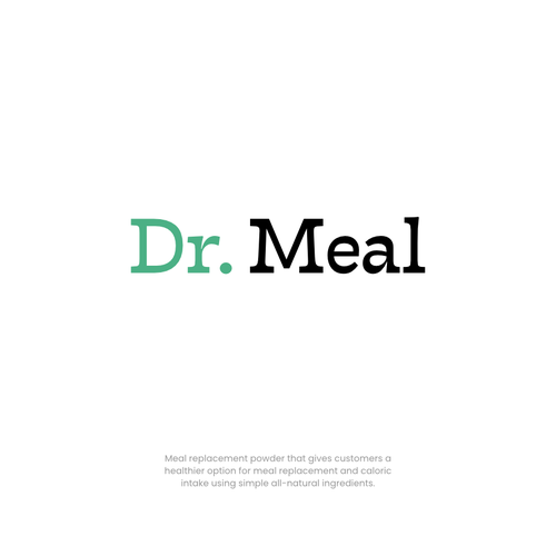 Meal Replacement Powder - Dr. Meal Logo Design by Marin M.