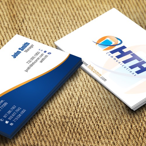 Business Card for HTH Communications Design by Miss Joe