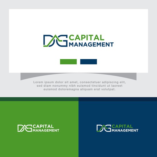 Logo & Brand guide for DG Capital Management an options trading Hedge Fund. Design by rouf_art