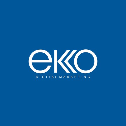 SIMPLE LOGO - ekko Letters then dm after Design by ElVano.id✔