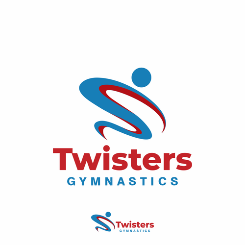 Twister Gymnastics Logo Rebrand - Modern, Exciting, Clean Logo Update for Kids Gymnastics Facility Design by Ok Lis