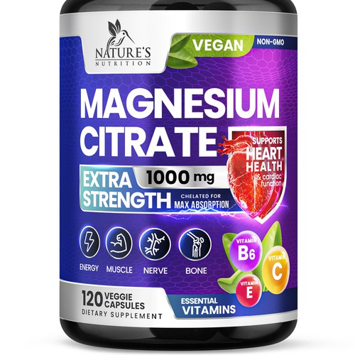 Premium Magnesium Citrate Design needed for Nature's Nutrition Design by Davi Giolo ★