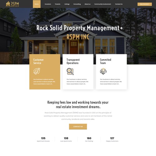 Design a Lux Property Management Website that WOWs Investors! Design by Smashing Boys