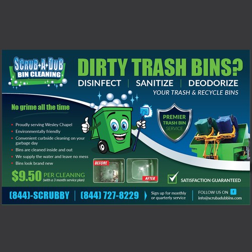 Scrub-A-Dub Bin Cleaning Design by Alisia