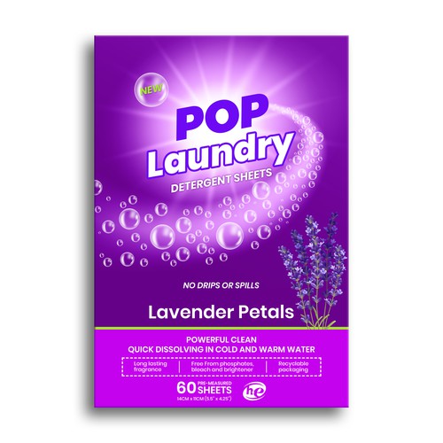 Pop Laundry Detergent Sheets Design by Claudia Gabriela