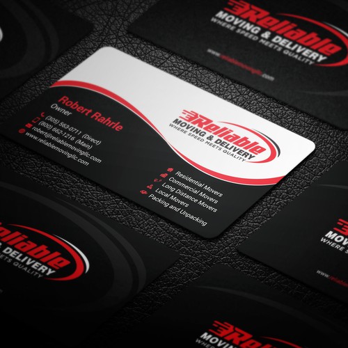 Business Card Design for Moving Company Diseño de GrapLink