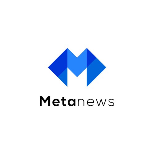 Design a logo for a web3 News platform called MetaNews Design by Jagdish Pandey