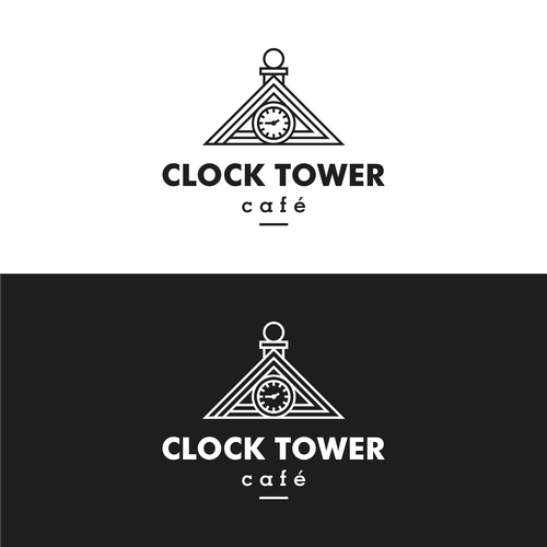 Design best logo for a new cafe & cocktail bar in clock tower. Design by Sasno P