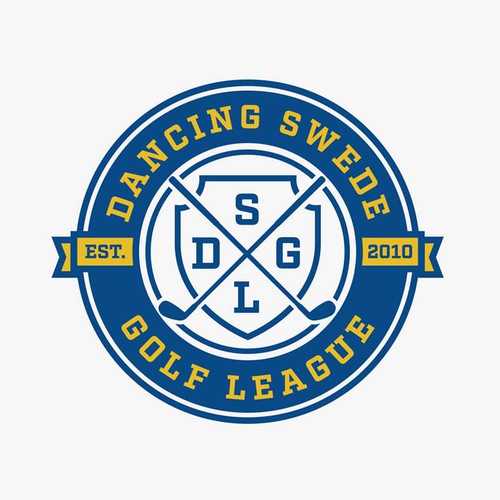 Golf league logo, fun and exciting for golf bags, hats etc. Design by BOLT DESIGN