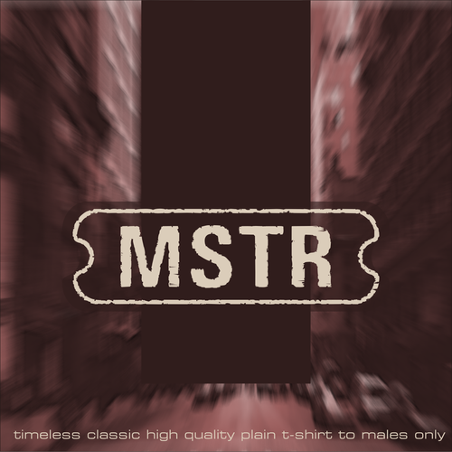 Create a minimalist with a hint of street style for MSTR Logo design