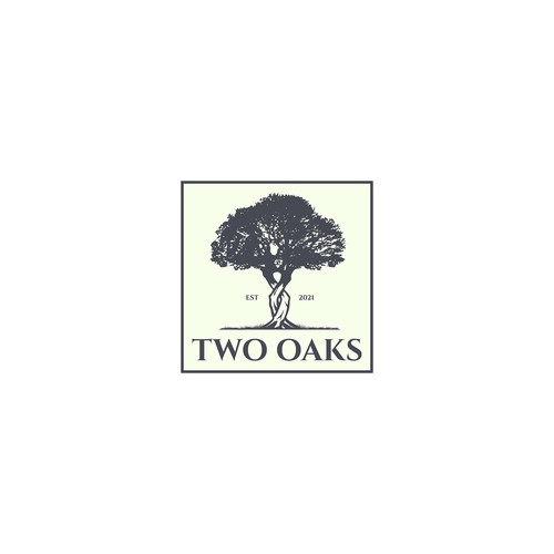 Construction, 3 business owners, use the work TWO oaks in our logo , very bold and intense  graphic Design by Vladan Jovic