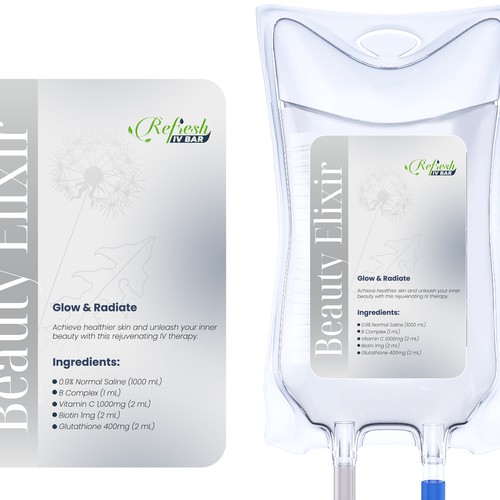 Design Labels for IV Bags Design by susubayramm (insta)