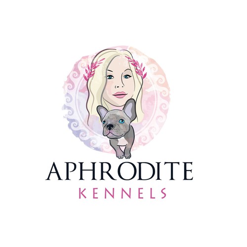 Diseño de Design logo for French Bulldog breeder In Music City Aphrodite Kennels de paw vector