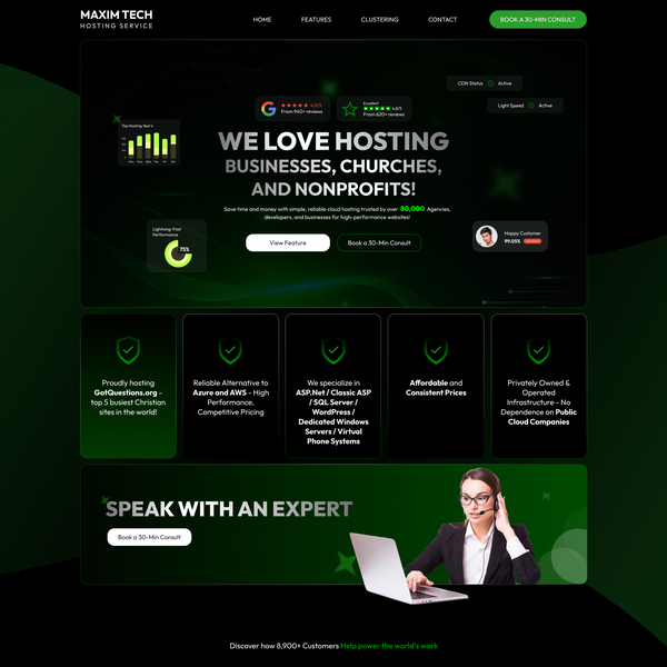 Maxim Tech Managed Hosting