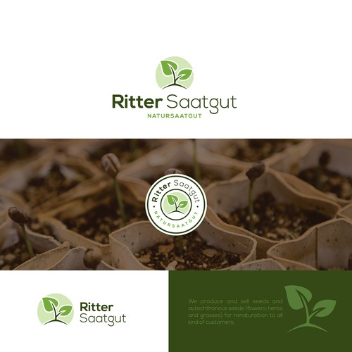 Firmenlogo für Natursaatgut: Bienenweide - Renaturierung- Artenvielfalt Design by tachimaR