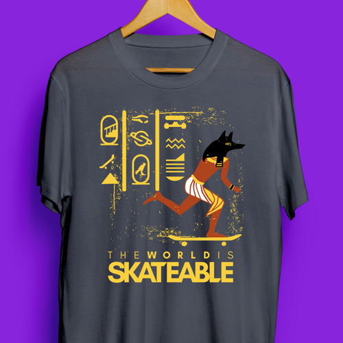 Diseño de The World is Skateable ... and we need an awesome tee design de SANT2