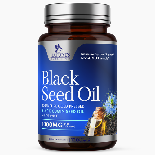 Natural Black Seed Oil Design Needed for Nature's Nutrition Design by Encephalon™