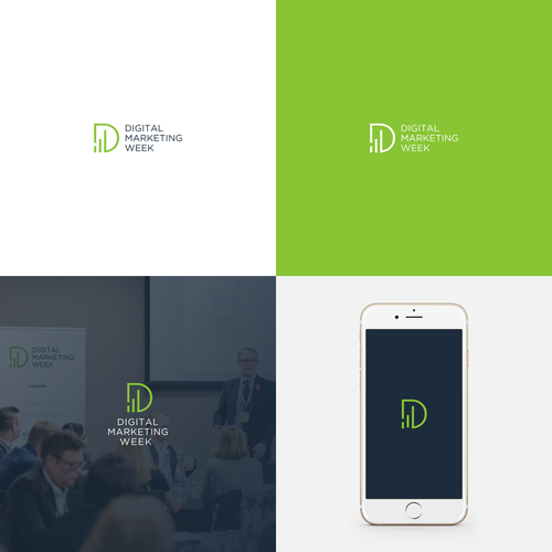 Logo for a digital marketing conference Design by Jack Begosian