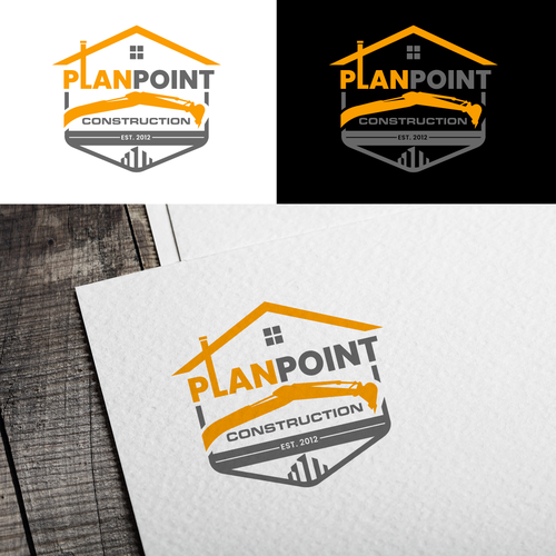 PlanPoint Construction Logo Needs A Remodel Design by Blue Day™