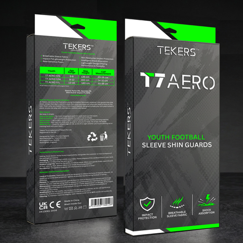 Designs | Tekers Premium Football Sleeve Shin Guards Packaging ...