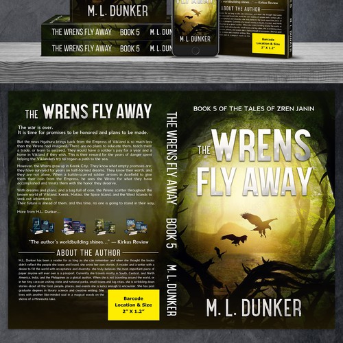 Design di Cover Contest For A Fiction Series The Wrens Fly Away - Book 5 di Anastasia Brenych