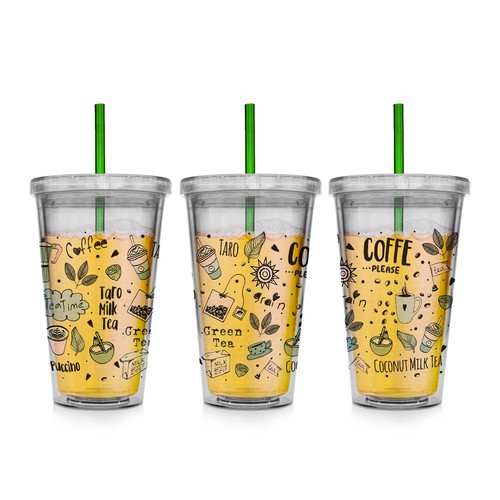 Bubble tea cup design for a chain store in bc canada, Product label  contest