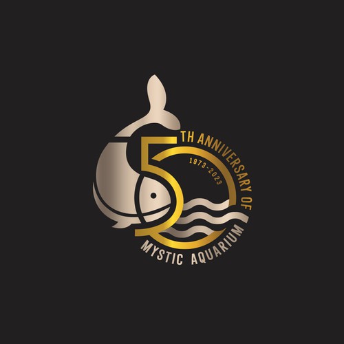 Mystic Aquarium Needs Special logo for 50th Year Anniversary Diseño de Congrats!