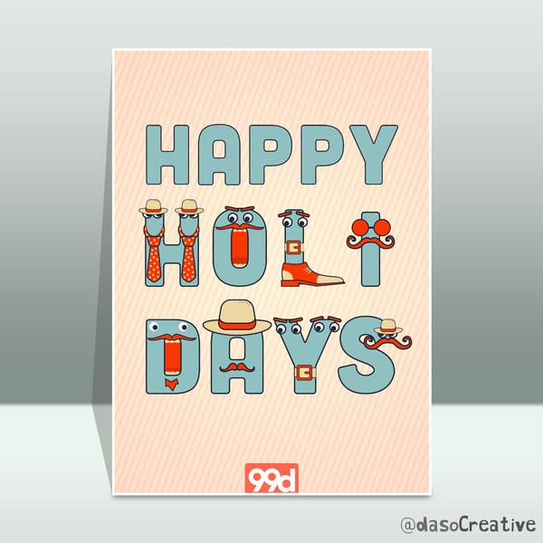 Design by Daso-Creative titled "Cool Holiday Card"