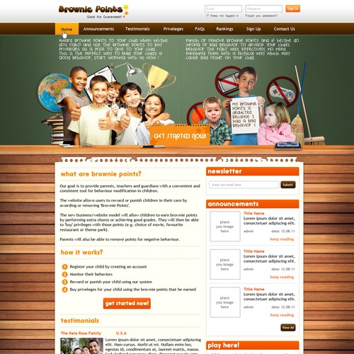 New website design wanted for Brownie Points Ontwerp door nazarene gonzales