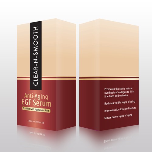 Face Serum Box Design Design by Abacusgrp