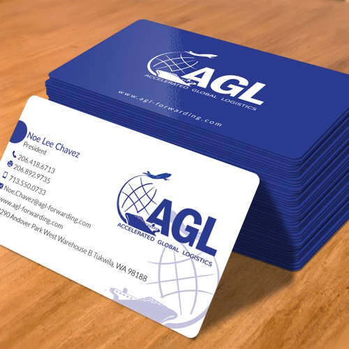 A business card design that will be passed around in 7 continents