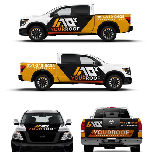 10xYourRoof - truck wrap Design by Tanny Dew ❤︎