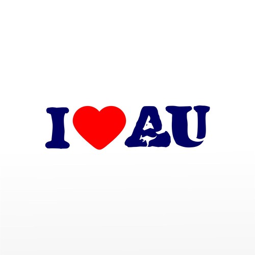 I Love Au Logo to appeal tourists and locals alike Design by AdiGun