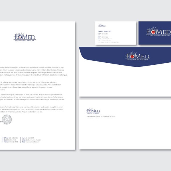 Create cards for a professional, traditional, but innovative concierge medicine practice.