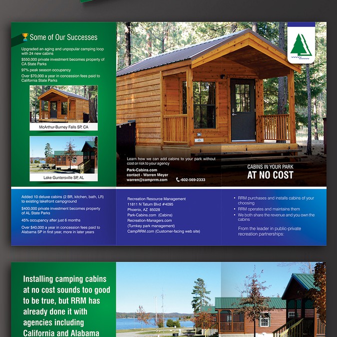 Create 3 Fold Brochure For Outdoor Camping Business Brochure Contest