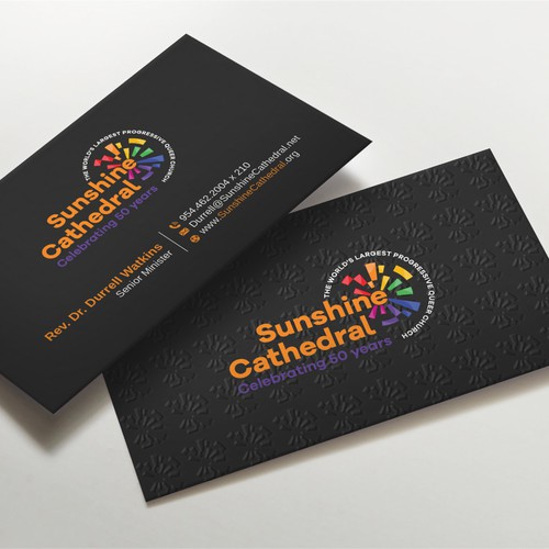 Business Card for Growing Progressing LGBTQ Church Design by LAXMI DESIGNHUB