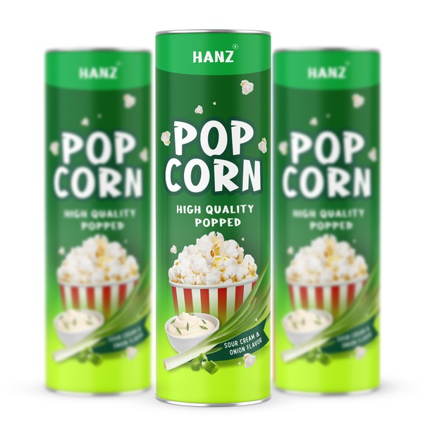 Bold & Flavorful Popcorn Packaging Design