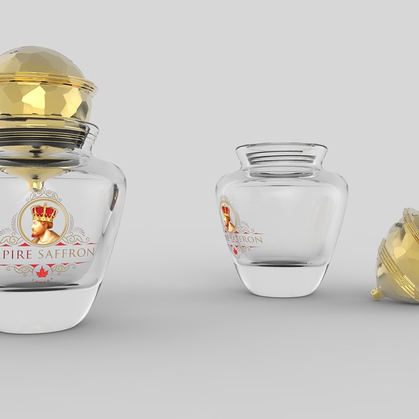 Saffron bottle design