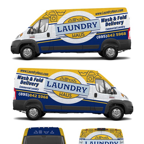 Laundry Haus delivery van Design by Logicainfo ♥