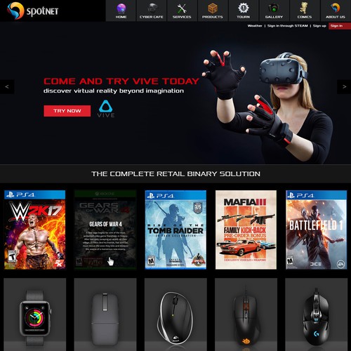 Spotnet website Design by DezignLAB