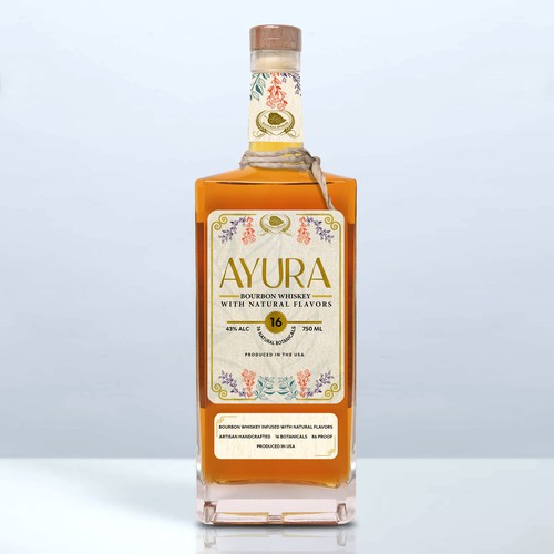 Design an attractive label for a new Bourbon Whiskey-ontwerp door Arman Hr