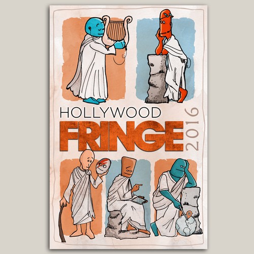 Guide Cover for the 2016 Hollywood Fringe Festival Design por Onironauta